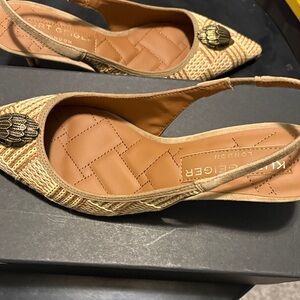 Kurt Geiger Tan Espadrille Slingbacks